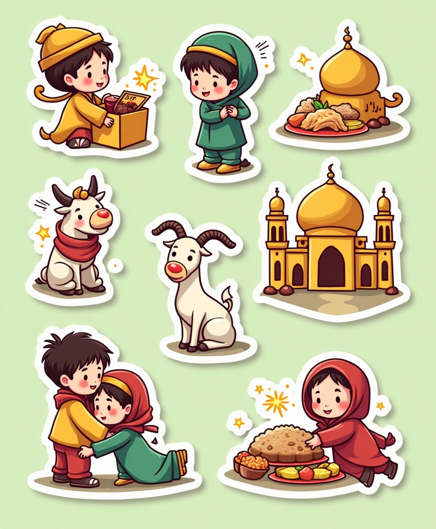 Eid Blessings - Sticker Sheet v8